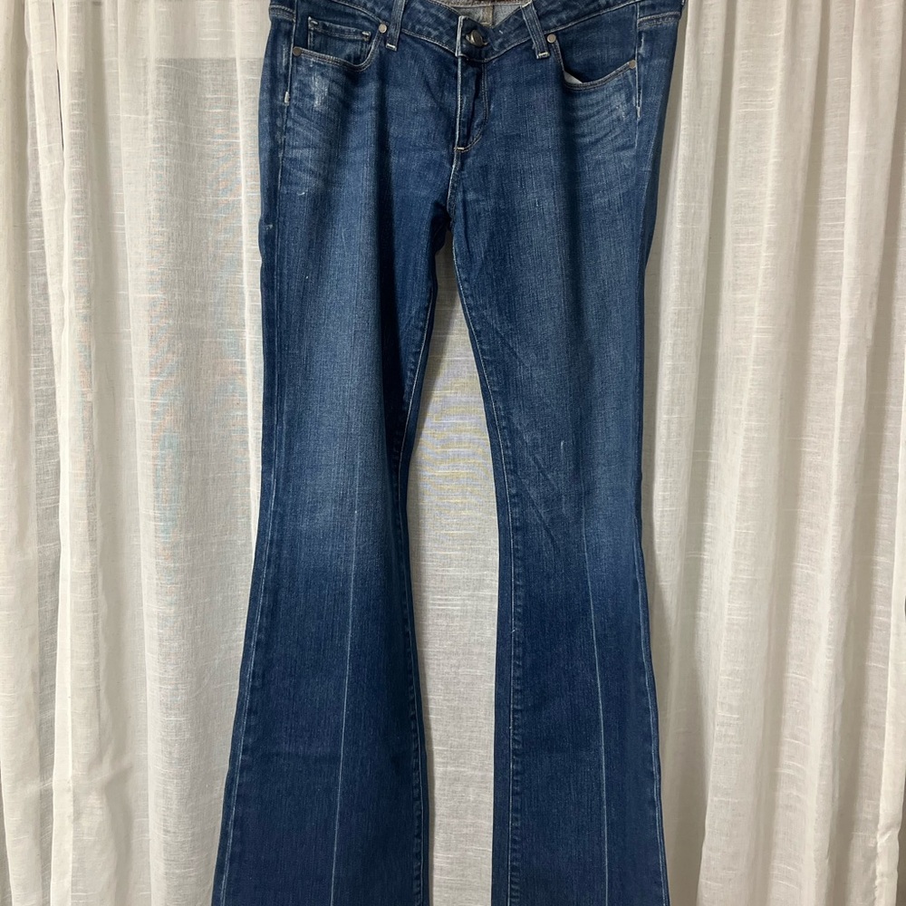 PAIGE Dark Blue Flare Jeans